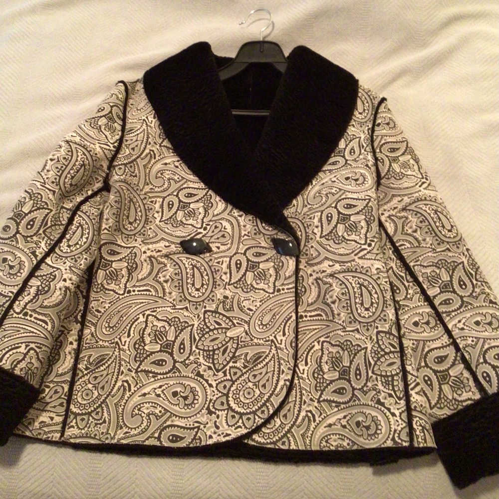 Robert Kitchen Printed Suede Designer Jacket